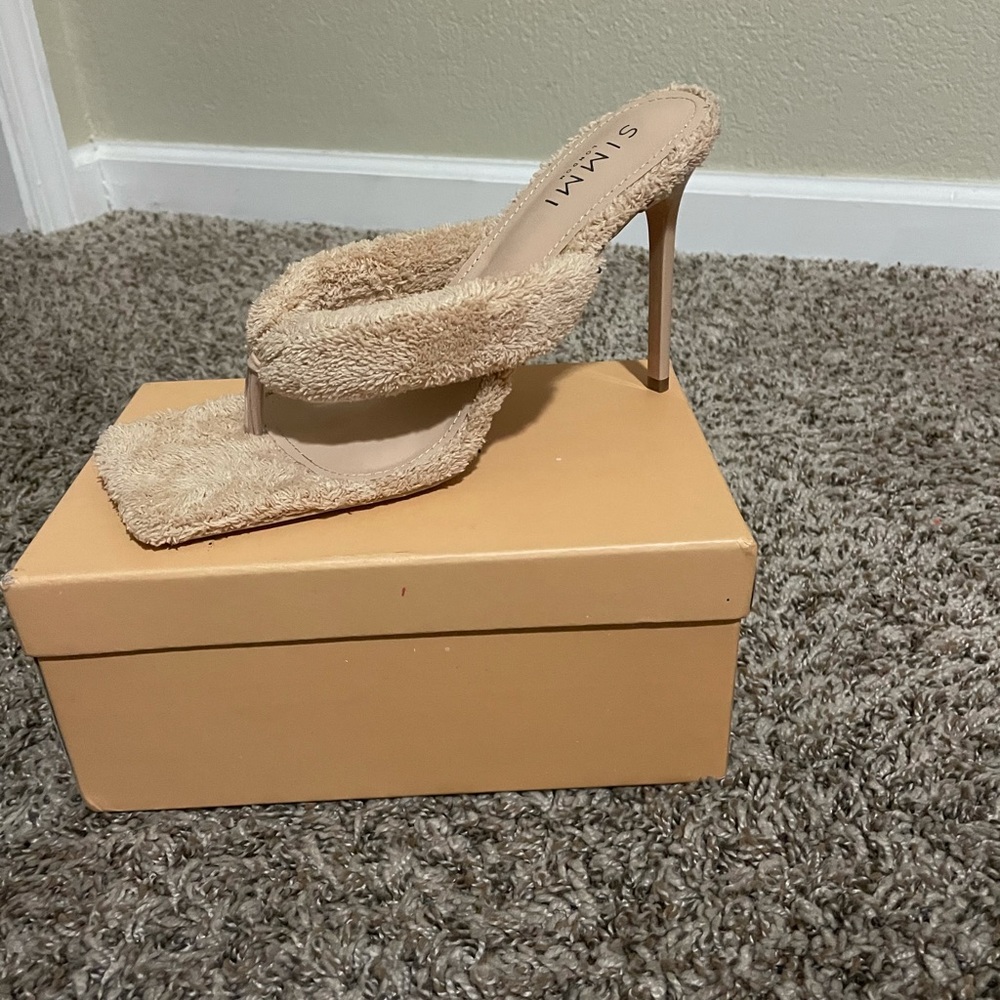 Nude terry cloth heels. So sexy. - Picture 2 of 5